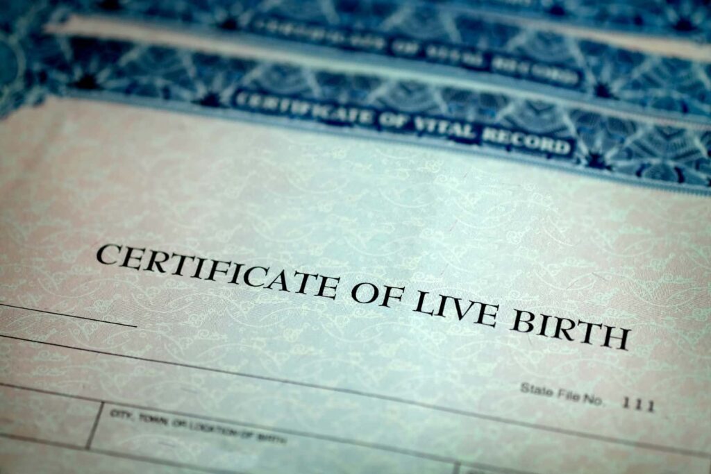 fake live birth certificate online