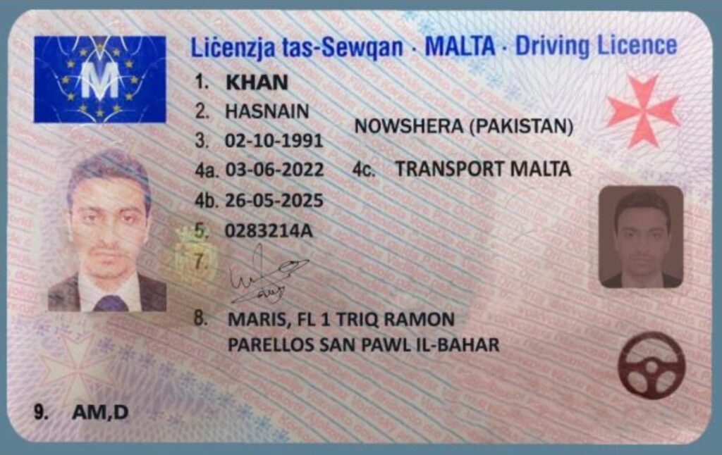 Order MALTESE DRIVER’S LICENSE ONLINE | Real Fake Document